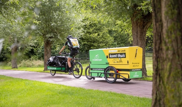 In Uden kun je straks je boodschappen op de fiets laten bezorgen