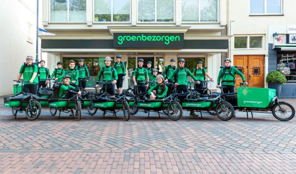 Kan het nog duurzamer? Fietsende koeriers­peloton Groenbezorgen groeit als kool