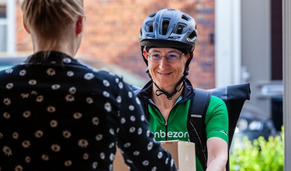 Fietskoerier overdag Uden, Veghel of Oss